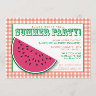 {TBA} Watermelon Summer Cookout/GRILLEN Einladung