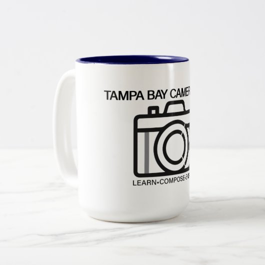 TBCC-Logo 15 oz Kaffee-Cup Zweifarbige Tasse (Vorderseite Links)