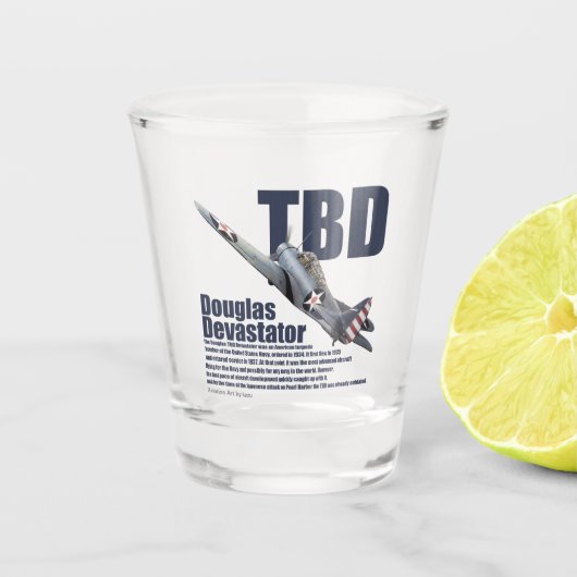 "TBD Devastator" Schnapsglas (Vorderseite)