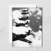 TBF (Avengers) fliegen in Formation_War image Postkarte (Vorne/Hinten)