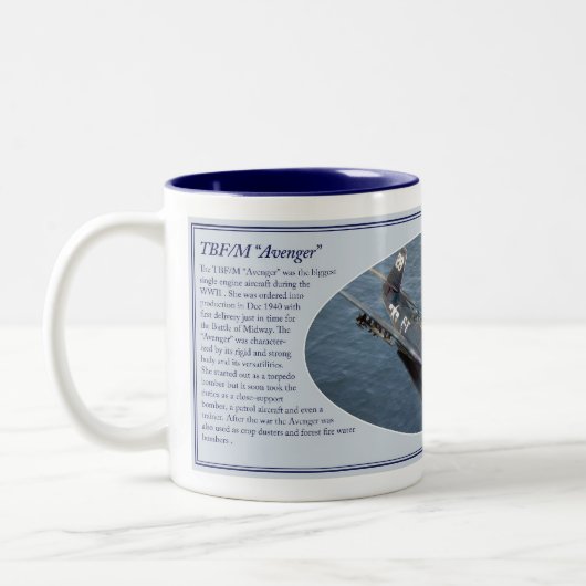 TBF/M “Avenger” mug Zweifarbige Tasse (Links)