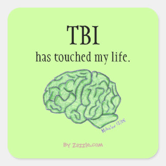 TBI-Aufkleber Quadratischer Aufkleber
