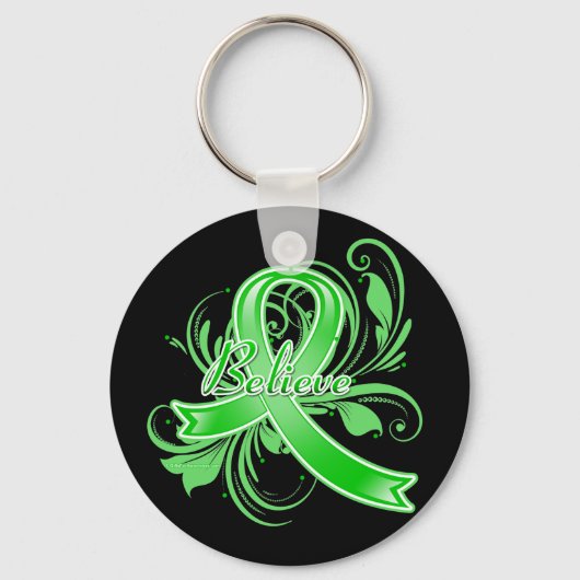 TBI glaubt Blüh Ribbon Schlüsselanhänger (Vorderseite)