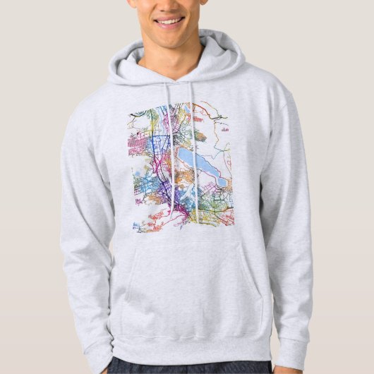 Tbilisi Georgia City Map Hoodie (Vorderseite)