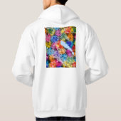 Tbilisi Georgia City Map Hoodie (Rückseite)