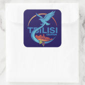 Tbilisi Georgia Eastern Europe Quadratischer Aufkleber (Tasche)