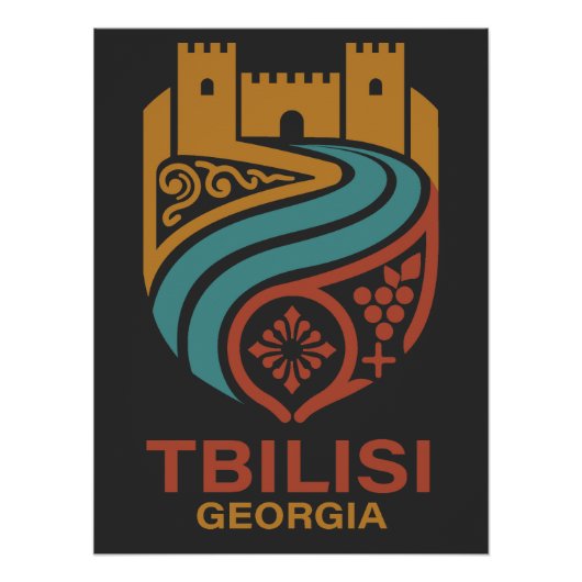 Tbilisi Georgia Poster (Vorderseite)