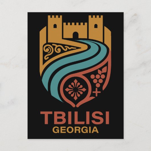 Tbilisi Georgia Postkarte (Vorderseite)
