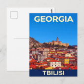 Tbilisi Georgien Narikala Festung Postkarte (Vorne/Hinten)