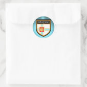Tbilissflag Runder Aufkleber (Tasche)