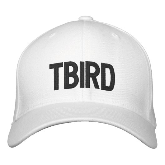 TBIRD EMBRODIERE BESTICKTE BASEBALLKAPPE (Vorderseite)