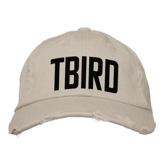 TBIRD HAT BESTICKTE BASEBALLKAPPE (Vorderseite)