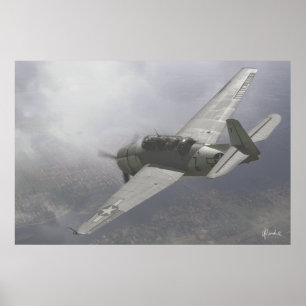TBM-3E Rächer Poster