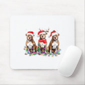 Tbull Dog Christmas Lights Cute Pet Matching Famil Mousepad (Mit Mouse)