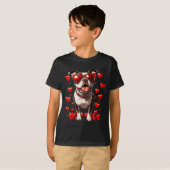 Tbull Heart Gles Cute Ttie Valentines Day Dog Love T-Shirt (Vorne ganz)