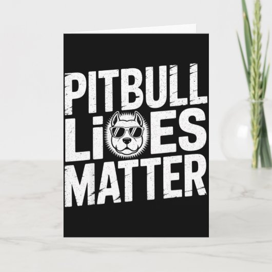 Tbull Lives - Ttie Lover Dog Love Pet Owner  Karte (Vorderseite)