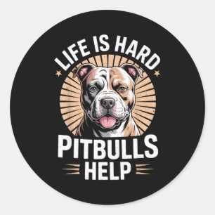 Tbull Mama Papa Leben Ist Hart Tbulls Hilfe Lustig Runder Aufkleber
