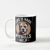 Tbull Mom Dad Life Is Hard Tbulls Help Funny Dog L Kaffeetasse (Links)