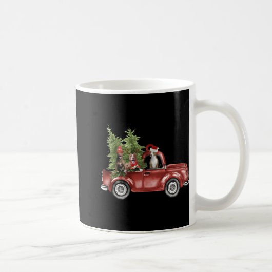 Tbull On Car Christmas Ornament Funny Xmas  Kaffeetasse (Rechts)