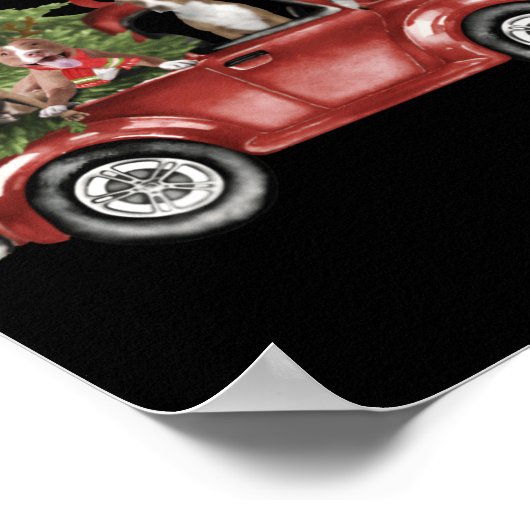 Tbull On Car Christmas Ornament Funny Xmas Poster (Ecke)