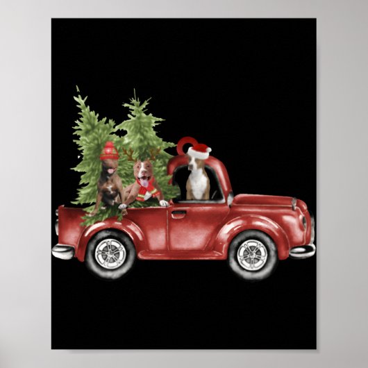 Tbull On Car Christmas Ornament Funny Xmas Poster (Vorne)