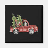 Tbull On Car Christmas Ornament Funny Xmas T Shirt Magnet (Vorne)