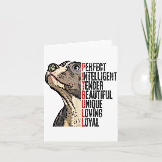 Tbull Perfekt Intelligent Zart Schön Einzigartig  Karte (Vorderseite)