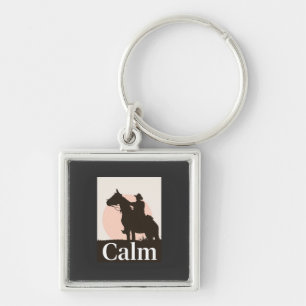 TCalm Horse Self Care Quote Hoodie - Minimalist Sl Schlüsselanhänger