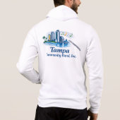 TCB Flöten-Logo Männer Reißverschluss Hoodie (Rückseite)