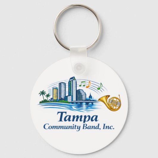 TCB French Horn Logo Keychain Schlüsselanhänger (Vorderseite)