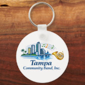 TCB French Horn Logo Keychain Schlüsselanhänger (Rückseite)