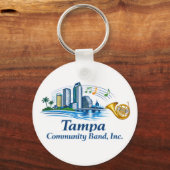 TCB French Horn Logo Keychain Schlüsselanhänger (Vorderseite)