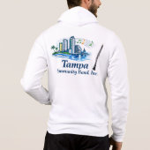 TCB Oboe Logo Männer Reißverschluss Kapuzenpullove Hoodie (Rückseite)