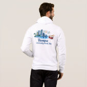 TCB Percussion Logo Men's Zip-Up Hoodie (Schwarz voll)