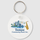 TCB Saxophone Logo Keychain Schlüsselanhänger (Rückseite)