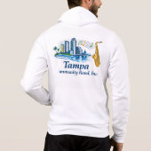 TCB Saxophone Logo Men's Zip-Up Hoodie (Rückseite)
