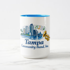 TCB Trompeten-Logo-Tasse Zweifarbige Tasse