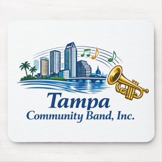 TCB Trompeter-Logo-Mauspad Mousepad (Vorne)