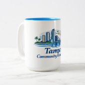 TCB Trumpet Logo Mug Zweifarbige Tasse (Vorderseite Links)