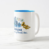 TCB Trumpet Logo Mug Zweifarbige Tasse (VorderseiteRechts)