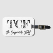 TCF Flute Case Tag Gepäckanhänger (Vorderseite (Horizontal))