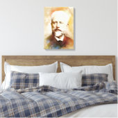 Tchaikovsky auf Leinwand - Wasserfarbstil (Insitu (Schlafzimmer))