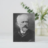 Tchaikovsky Foto Portrait Postkarte (Stehend Vorderseite)