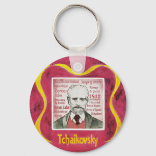 Tchaikovsky key ring schlüsselanhänger