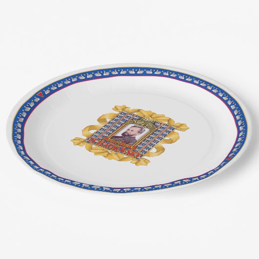 Tchaikovsky-Papierplatte Pappteller (Schrägansicht)