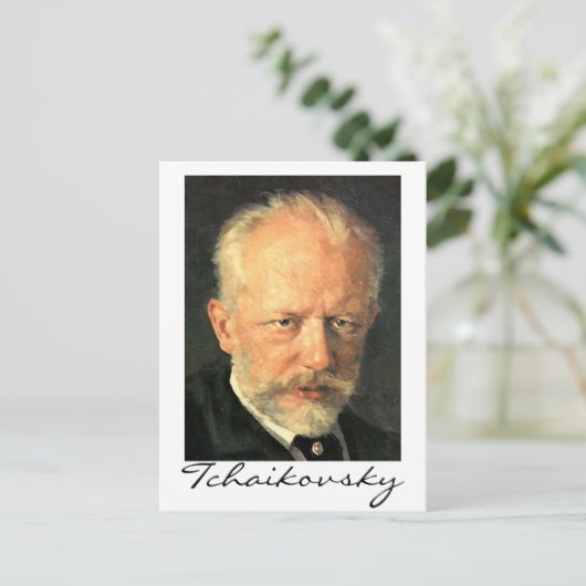 Tchaikovsky Postkarte (Stehend Vorderseite)