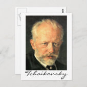 Tchaikovsky Postkarte (Vorne/Hinten)