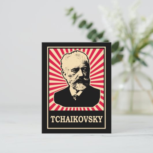 Tchaikovsky Postkarte (Stehend Vorderseite)