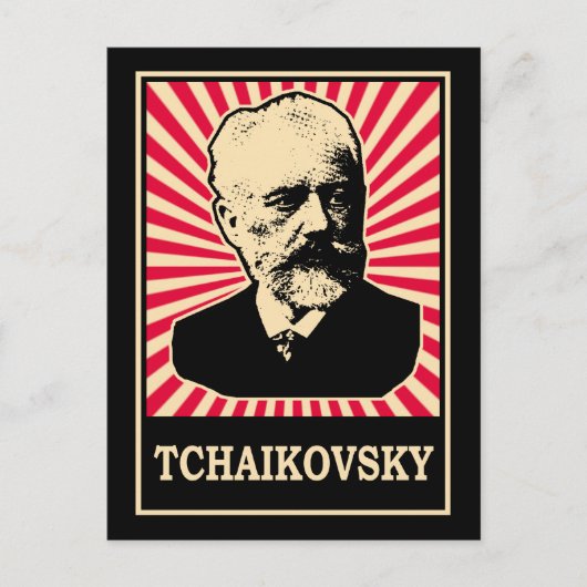 Tchaikovsky Postkarte (Vorderseite)