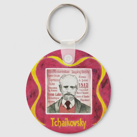 Tchaikovsky Schlüsselring Schlüsselanhänger (Vorderseite)